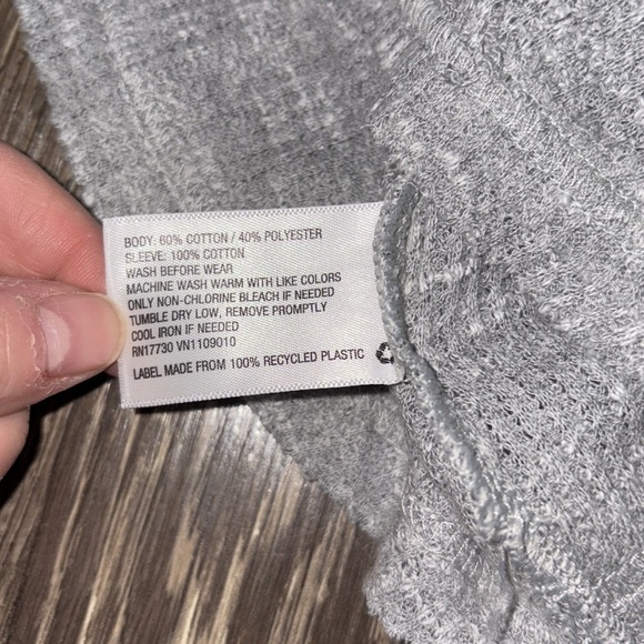 Gray and Cream Kids Henley Shirt size 12 months - Picture 6 of 6